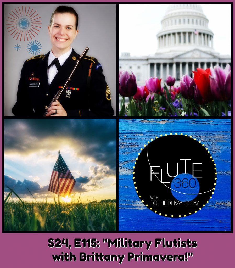 Brittany Primavera, flute, flutes, Army Band, Army, military, military musicians, music, fine arts, Washington D.C., tuba, tubist, David Primavera, Carol Wincenc, Dr. Mary Karen Clardy, Mary Karen Clardy, UNT, University of North Texas at Denton, Denton Texas, Texas, USA, American flag