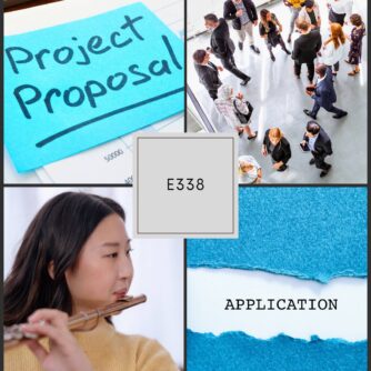 Flute 360 podcast episode 338 cover image, 3 proposal hacks, music submissions, festival proposal tips, conference proposal strategy, Heidi Kay Begay host, flute podcast for musicians, stand out proposals, avoid rejection letters, transformational outcomes for music proposals, proposal system for flutists, music career growth, NFA proposal tips, Flute 360 Accelerator membership promotion
